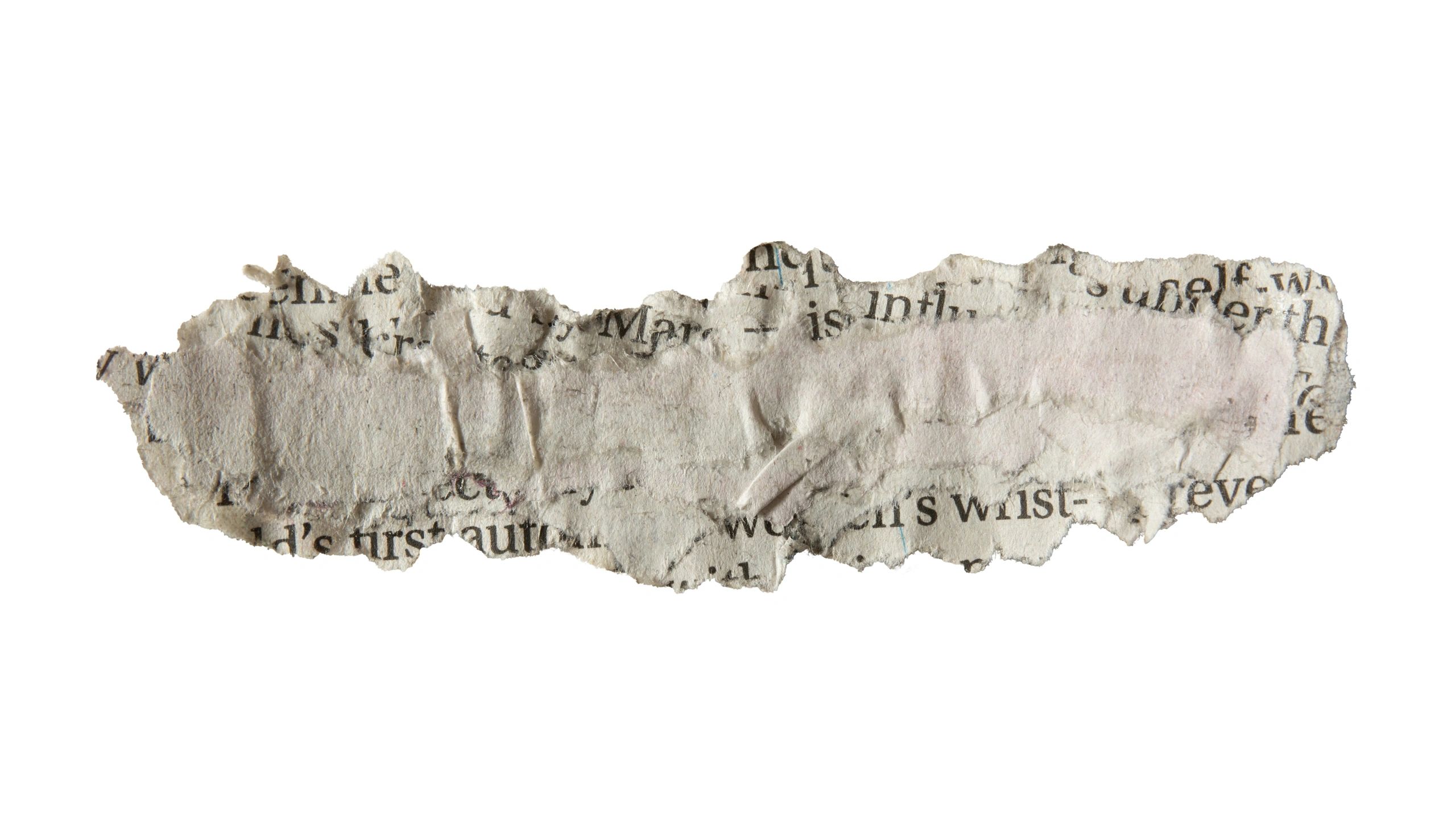 Old newspaper pages in a filing system